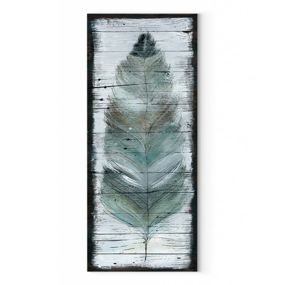 'Stained Feather' - Wrapped Canvas Print - Picture 1 of 2